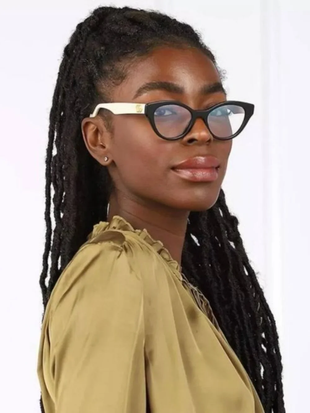GUCCI GG0959O 002 BLACK/IVORY CAT EYE EYEGLASSES